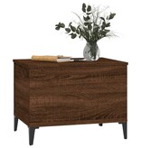 VidaXL Salontafel 60x44,5x45 cm bewerkt hout bruineikenkleurig