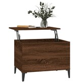 VidaXL Salontafel 60x44,5x45 cm bewerkt hout bruineikenkleurig