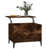 VidaXL Salontafel 60x44,5x45 cm bewerkt hout gerookt eikenkleurig