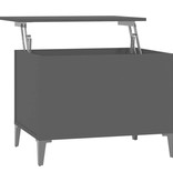 VidaXL Salontafel 60x44,5x45 cm bewerkt hout zwart