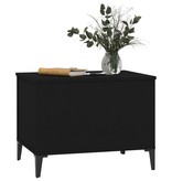 VidaXL Salontafel 60x44,5x45 cm bewerkt hout zwart