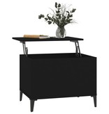 VidaXL Salontafel 60x44,5x45 cm bewerkt hout zwart