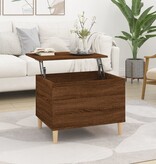VidaXL Salontafel 60x44,5x45 cm bewerkt hout bruineikenkleurig