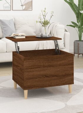 VidaXL Salontafel 60x44,5x45 cm bewerkt hout bruineikenkleurig
