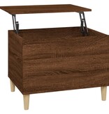 VidaXL Salontafel 60x44,5x45 cm bewerkt hout bruineikenkleurig
