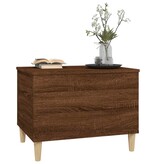 VidaXL Salontafel 60x44,5x45 cm bewerkt hout bruineikenkleurig