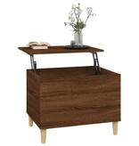 VidaXL Salontafel 60x44,5x45 cm bewerkt hout bruineikenkleurig