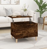 VidaXL Salontafel 60x44,5x45 cm bewerkt hout gerookt eikenkleurig