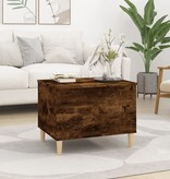 VidaXL Salontafel 60x44,5x45 cm bewerkt hout gerookt eikenkleurig