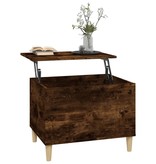 VidaXL Salontafel 60x44,5x45 cm bewerkt hout gerookt eikenkleurig