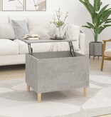 VidaXL Salontafel 60x44,5x45 cm bewerkt hout betongrijs