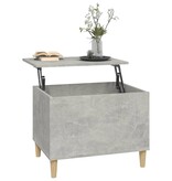 VidaXL Salontafel 60x44,5x45 cm bewerkt hout betongrijs
