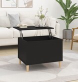 VidaXL Salontafel 60x44,5x45 cm bewerkt hout zwart