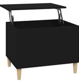 VidaXL Salontafel 60x44,5x45 cm bewerkt hout zwart