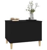 VidaXL Salontafel 60x44,5x45 cm bewerkt hout zwart
