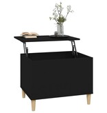 VidaXL Salontafel 60x44,5x45 cm bewerkt hout zwart