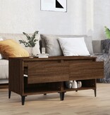 VidaXL Bijzettafels 2 st 50x46x50 cm bewerkt hout bruineikenkleurig