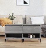 VidaXL Bijzettafels 2 st 50x46x50 cm bewerkt hout grijs sonoma eiken