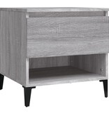 VidaXL Bijzettafel 50x46x50 cm bewerkt hout grijs sonoma eikenkleur