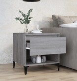 VidaXL Bijzettafel 50x46x50 cm bewerkt hout grijs sonoma eikenkleur