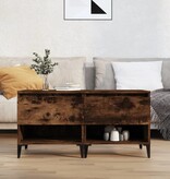 VidaXL Bijzettafels 2 st 50x46x50 cm bewerkt hout gerookt eikenkleurig