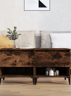 VidaXL Bijzettafels 2 st 50x46x50 cm bewerkt hout gerookt eikenkleurig