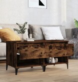 VidaXL Bijzettafels 2 st 50x46x50 cm bewerkt hout gerookt eikenkleurig