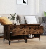 vidaXL Bijzettafels 2 st 50x46x50 cm bewerkt hout gerookt eikenkleurig