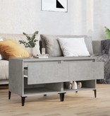 VidaXL Bijzettafels 2 st 50x46x50 cm bewerkt hout betongrijs