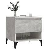 VidaXL Bijzettafel 50x46x50 cm bewerkt hout betongrijs