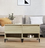 VidaXL Bijzettafels 2 st 50x46x50 cm bewerkt hout sonoma eikenkleurig