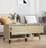 VidaXL Bijzettafels 2 st 50x46x50 cm bewerkt hout sonoma eikenkleurig