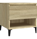 vidaXL Bijzettafel 50x46x50 cm bewerkt hout sonoma eikenkleurig