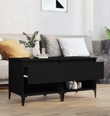 VidaXL Bijzettafels 2 st 50x46x50 cm bewerkt hout zwart