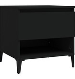 VidaXL Bijzettafel 50x46x50 cm bewerkt hout zwart