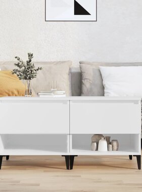 VidaXL Bijzettafels 2 st 50x46x50 cm bewerkt hout wit