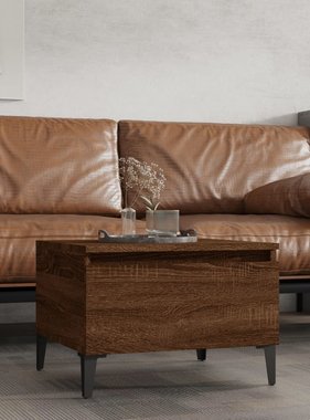 VidaXL Bijzettafel 50x46x35 cm bewerkt hout bruineikenkleurig