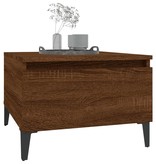 VidaXL Bijzettafel 50x46x35 cm bewerkt hout bruineikenkleurig