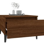 VidaXL Bijzettafel 50x46x35 cm bewerkt hout bruineikenkleurig