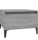 VidaXL Bijzettafel 50x46x35 cm bewerkt hout grijs sonoma eikenkleurig