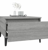 VidaXL Bijzettafel 50x46x35 cm bewerkt hout grijs sonoma eikenkleurig