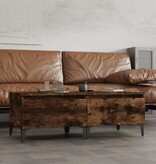 VidaXL Bijzettafels 2 st 50x46x35 cm bewerkt hout gerookt eikenkleurig