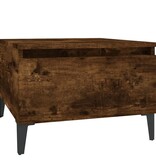 VidaXL Bijzettafel 50x46x35 cm bewerkt hout gerookt eikenkleurig