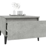 VidaXL Bijzettafels 2 st 50x46x35 cm bewerkt hout betongrijs