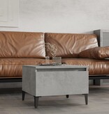 VidaXL Bijzettafel 50x46x35 cm bewerkt hout betongrijs