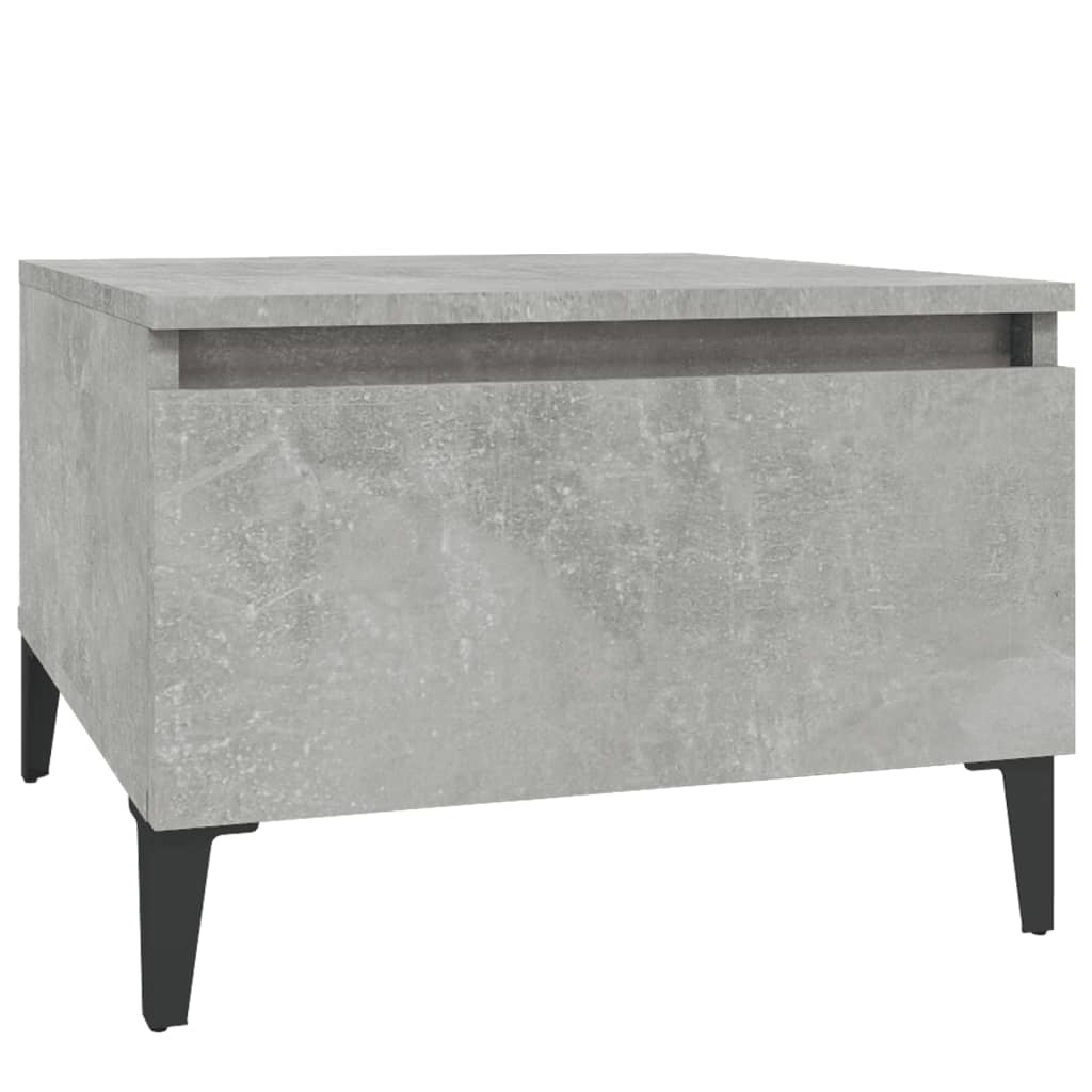 VidaXL Bijzettafel 50x46x35 cm bewerkt hout betongrijs