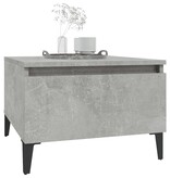 VidaXL Bijzettafel 50x46x35 cm bewerkt hout betongrijs