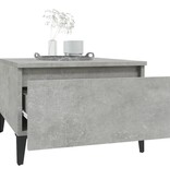 VidaXL Bijzettafel 50x46x35 cm bewerkt hout betongrijs