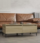 VidaXL Bijzettafels 2 st 50x46x35 cm bewerkt hout sonoma eikenkleurig