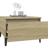 vidaXL Bijzettafel 50x46x35 cm bewerkt hout sonoma eikenkleurig